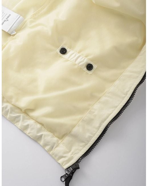 Stone Island Natural Hooded 4100001 Crinkle Reps Ny Jacket Ivory for men