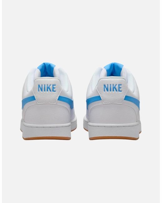 Nike Blue Court Vision Low Trainers Low Cut Lace Up Running Sneakers 80's for men