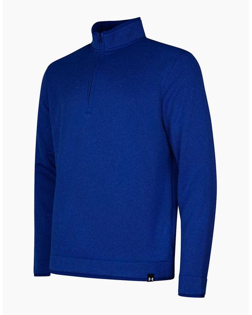 Under Armour Blue Quarter Zip Fleece Top for men