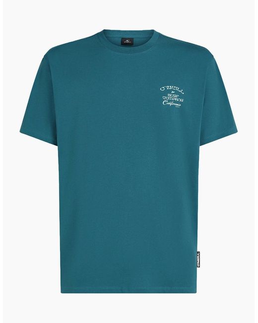 O'neill Sportswear Blue Beach Chest Print Short Sleeve T-Shirt for men