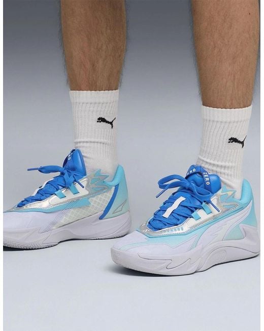PUMA Blue Scoot Zeros Ii Crystal Basketball Trainers for men