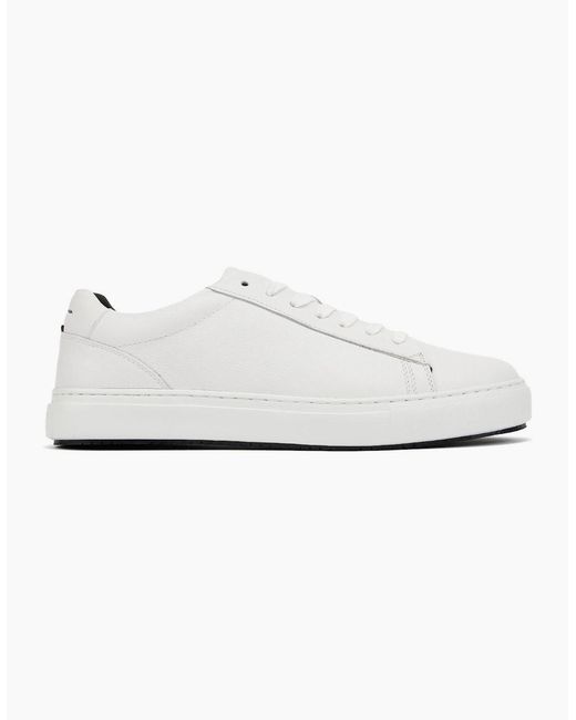 Ben Sherman White Ace Cupsole Leather Trainers for men