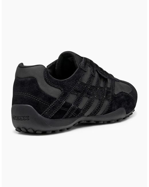 Geox Black U Snake Trainers for men