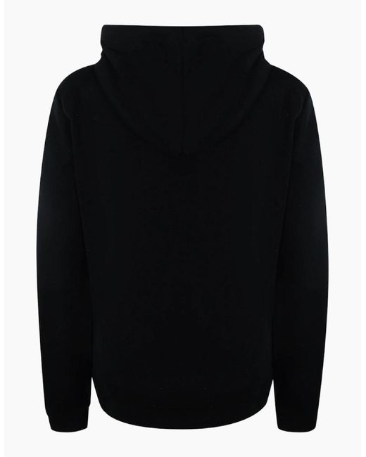 Love Moschino Black Small Bold Heart Logo Zip Hoodie