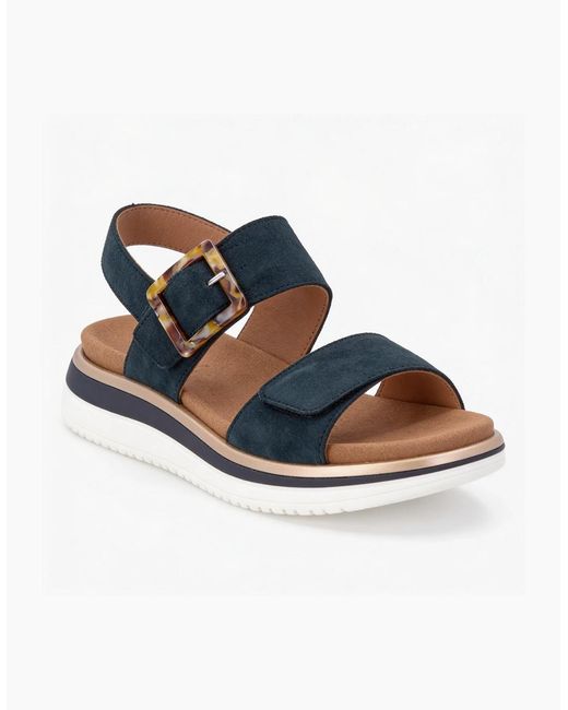 Remonte Blue D1J62 Ankle Strap Sandals