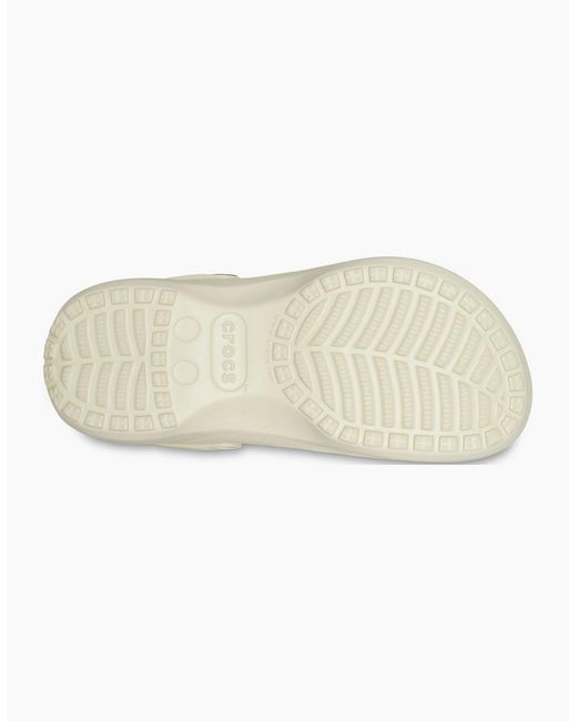 CROCSTM White Classic Platform Lined Clogs