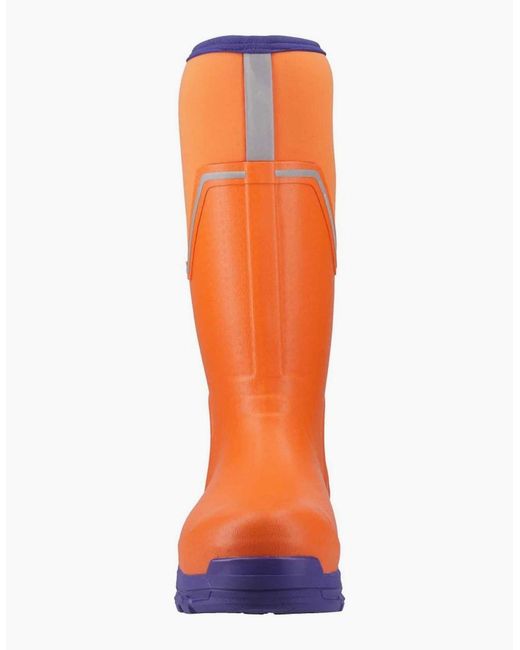 Muck Boot Orange Grit S5 Wellingtons for men