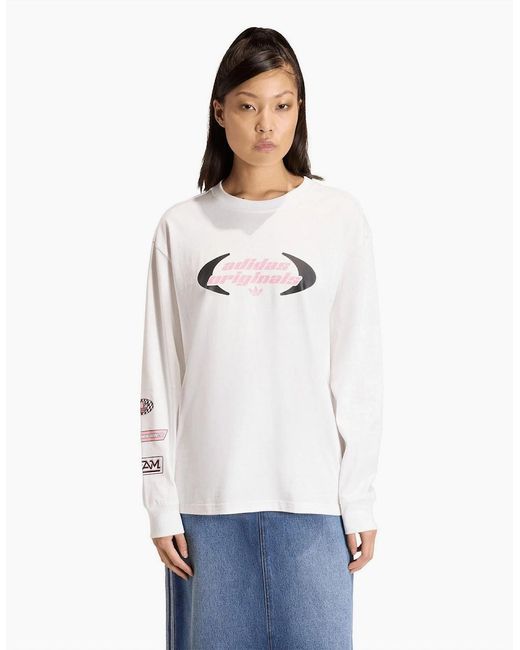 Adidas Originals White Ls T-Shirt