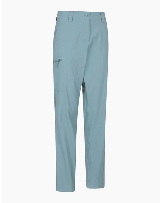 Mountain Warehouse Blue Ladies Stretch Short Hiking Trousers