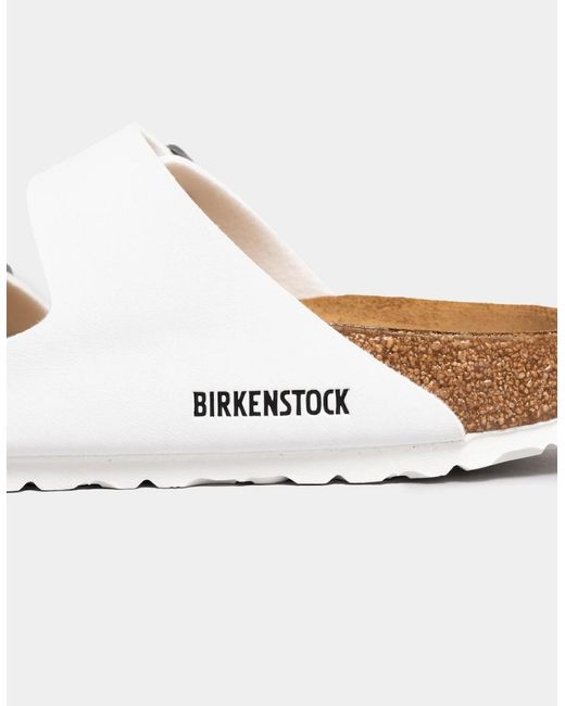 Birkenstock Arizona White Narrow Birko-Flor Sandals