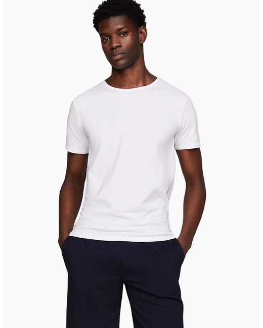Tommy Hilfiger White 3-Pack Stretch Cotton Crew-Neck T-Shirts for men