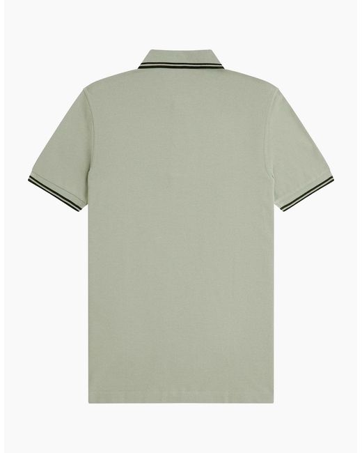 Fred Perry Green Twin Tipped Polo Shirt for men