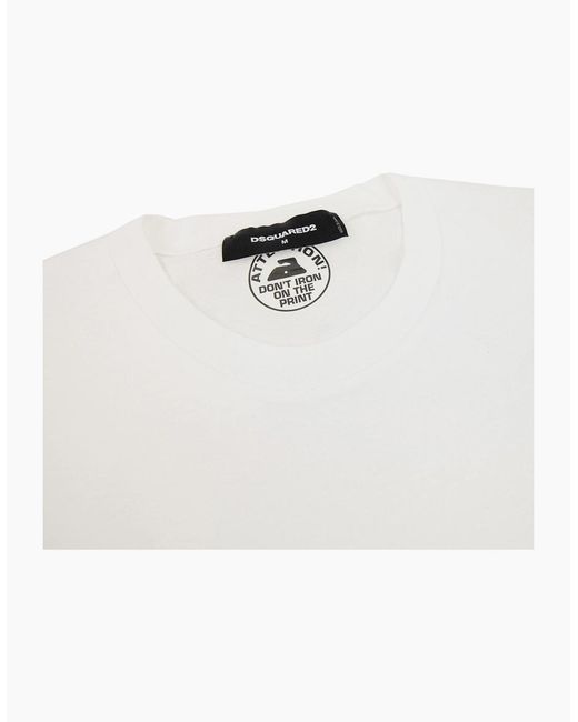 DSquared² White Climbing Twins T-Shirt for men