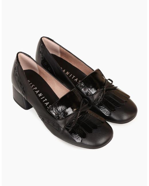 Hispanitas Black Varsovia Court Shoes
