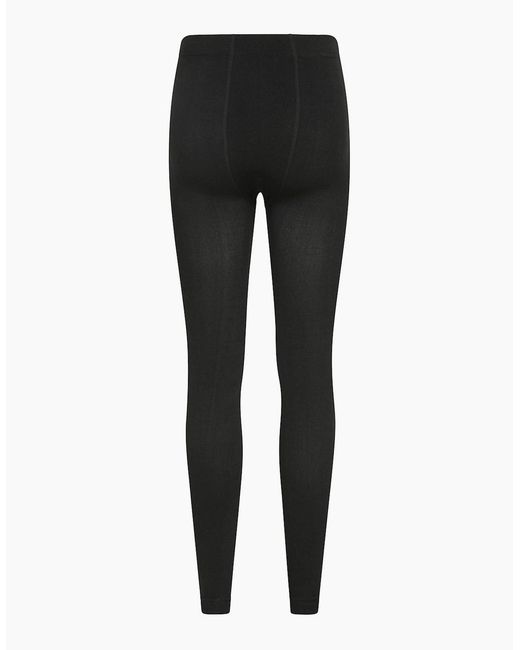 Mountain Warehouse Black Ladies Fluffy Fleece Lined Thermal Leggings