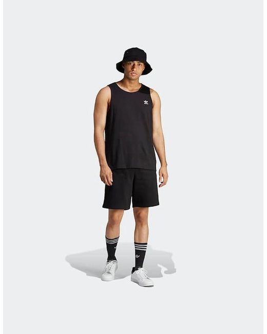 Adidas White Originals Tank Top Trefoil for men