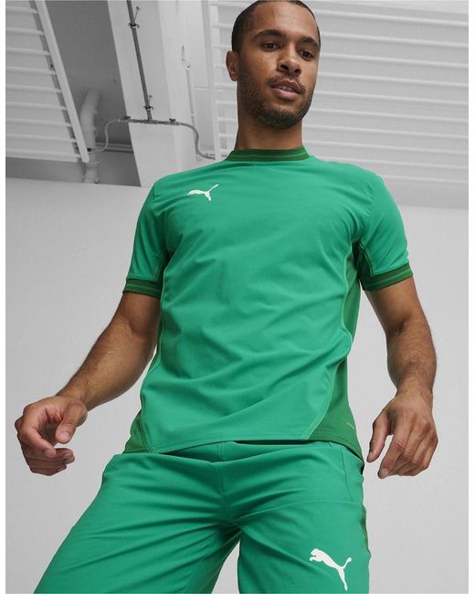 PUMA Green Teamfinal Jersey T-Shirt for men