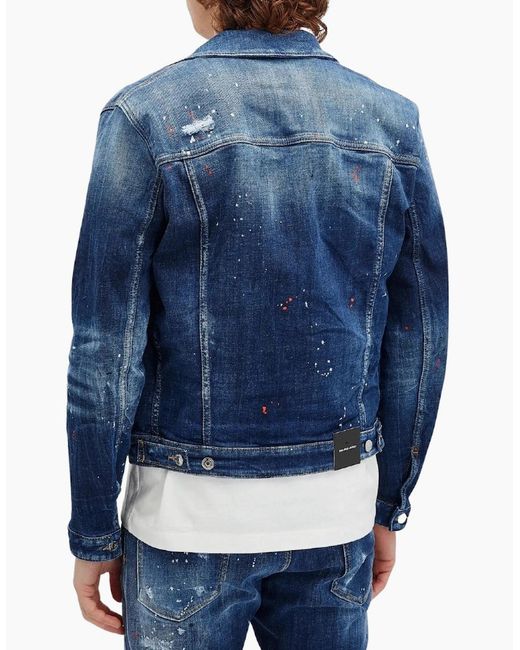 DSquared² Blue Dan Jean Jacket for men