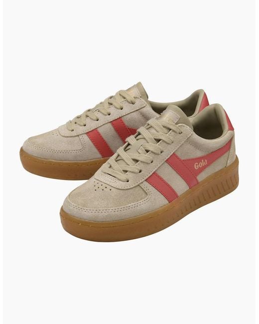 Gola Brown Grandslam Suede Trainers