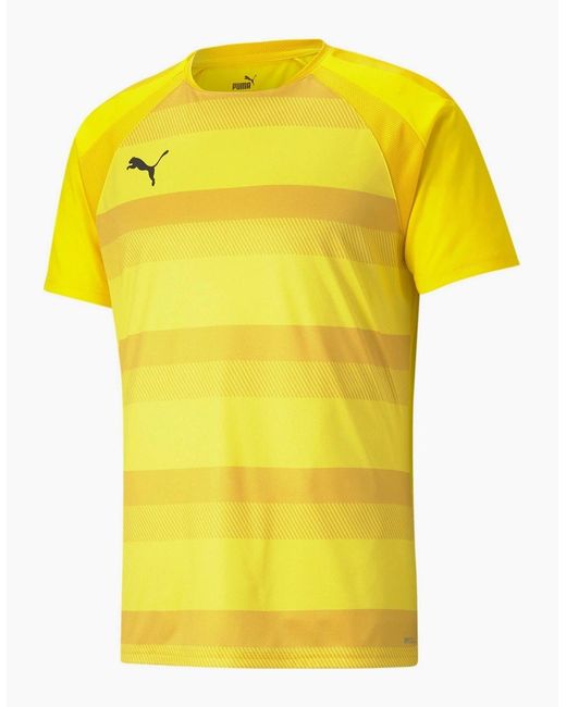 PUMA Yellow Teamvision Jersey T-Shirt for men