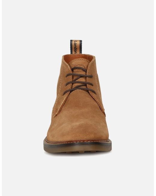 Base London Brown Knebworth Chukka Boots for men