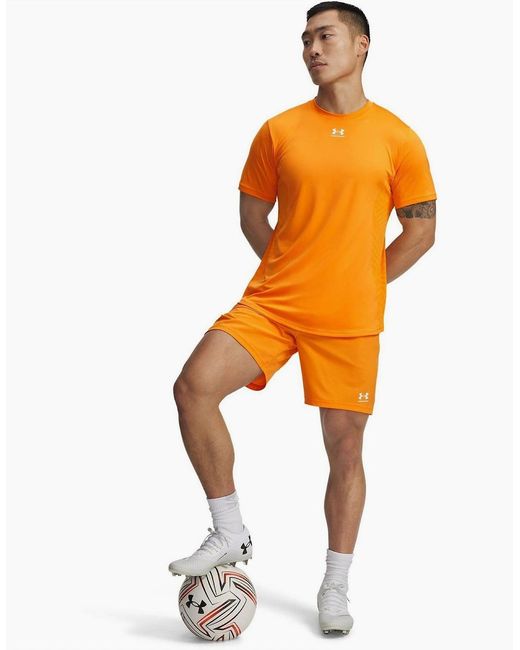 Under Armour Orange Pro Shorts for men