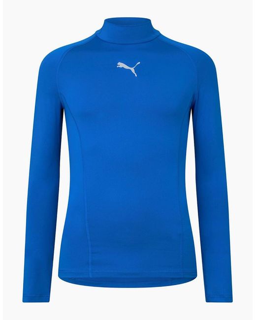 PUMA Blue Liga Baselayer Tee Ls Warm T-Shirt for men
