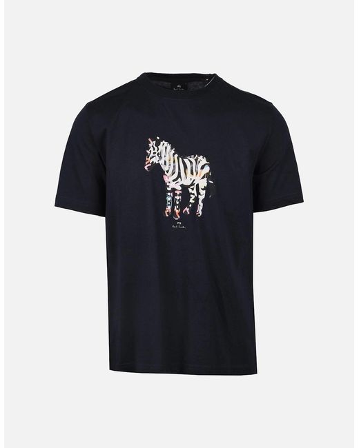 Paul Smith Reg Fit Zebra T Shirt Dark In Black For Men Lyst UK paul-smith-reg-fit-zebra-t-shirt-dark-in-black-for-men-lyst-uk