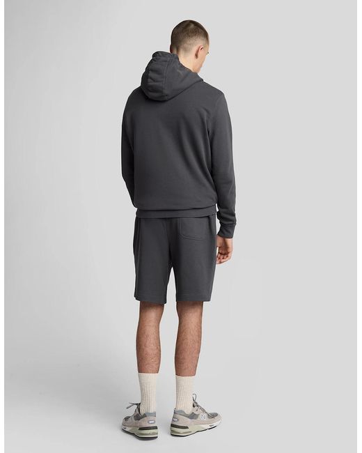 Lyle & Scott Gray Cotton Sweat Short for men