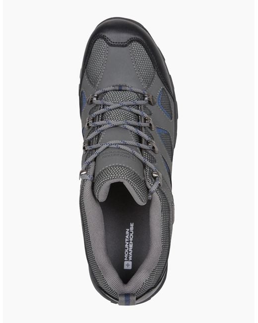 Mountain Warehouse Gray Adventure Waterproof Walking Shoes for men