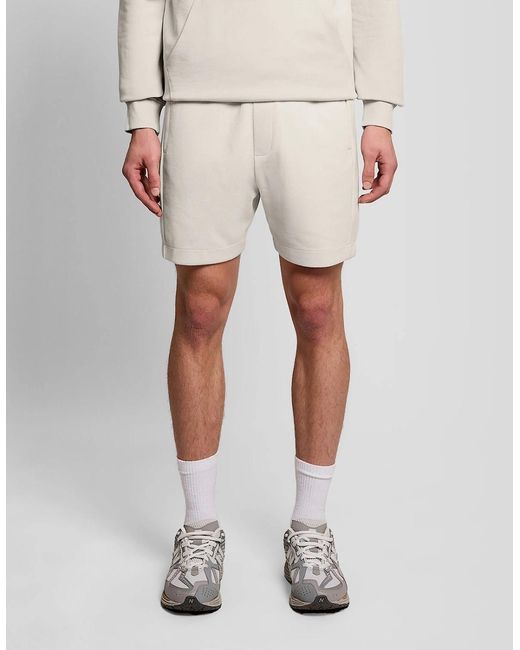 Lyle & Scott Natural Cotton Blend Track Sweat Shorts for men