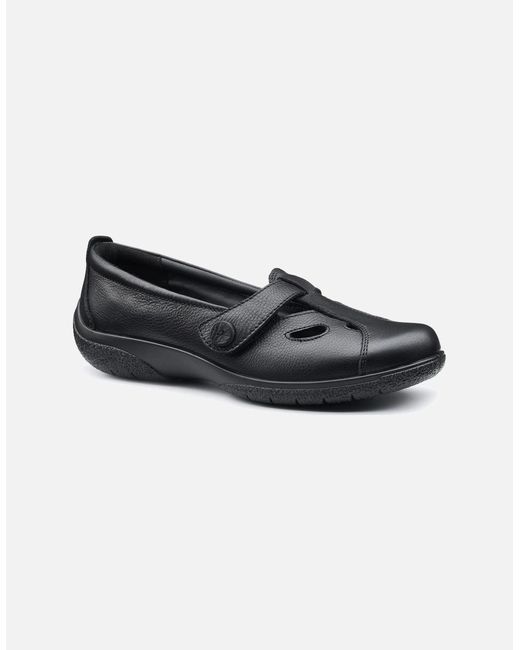 Hotter Black Nirvana T-Bar Casual Shoes