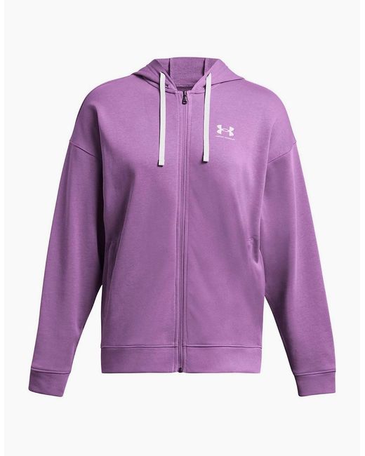 Under Armour Purple Terry Os Hoody