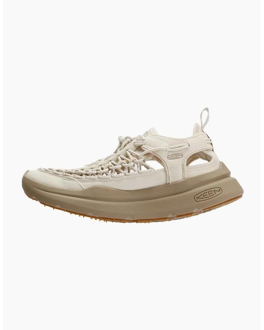 Keen White Uneek Wk Birch/ Plaza Taupe Trainers