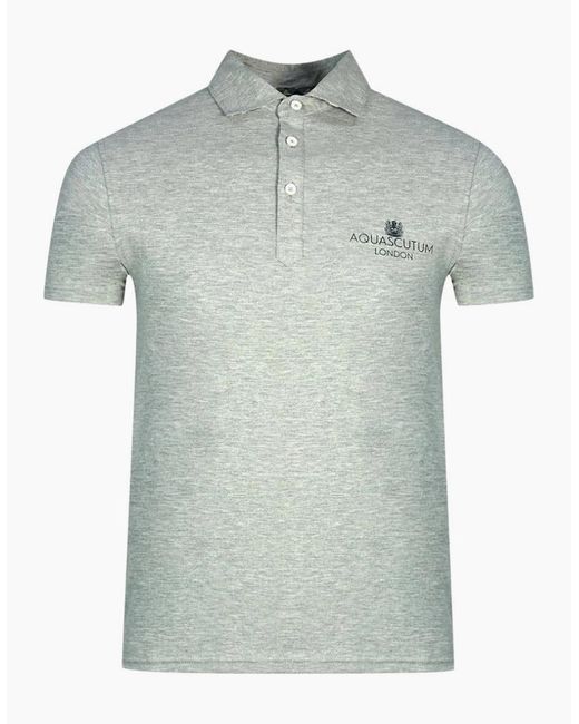 Aquascutum Green London Bold Logo Polo Shirt for men