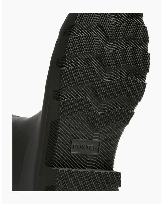 Hunter Black Downpour Short Wellingtons for men