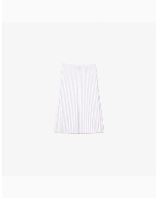 Lacoste White Knitted Skirt
