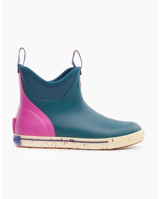 XtraTuf Pink Ankle Deck Camp Boot Rubber Wellington Boots