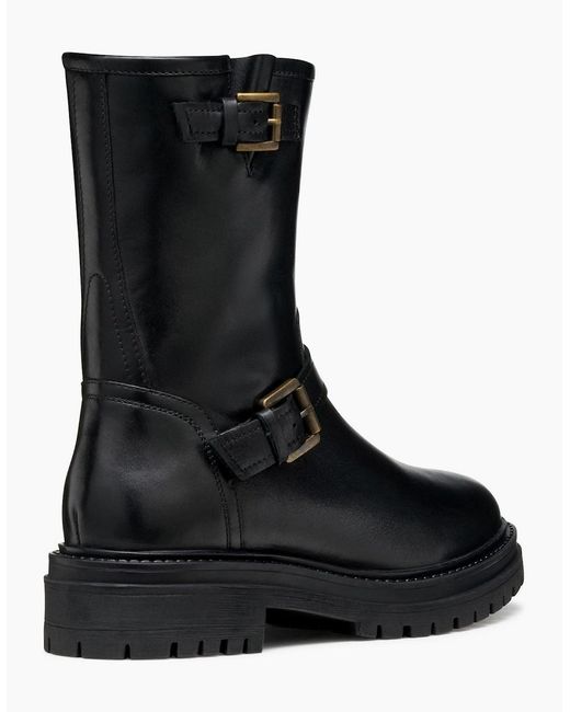 Geox Black D Iridea D Leather Boots