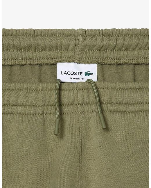Lacoste Green Tapered Logo Printed Track Pants for men