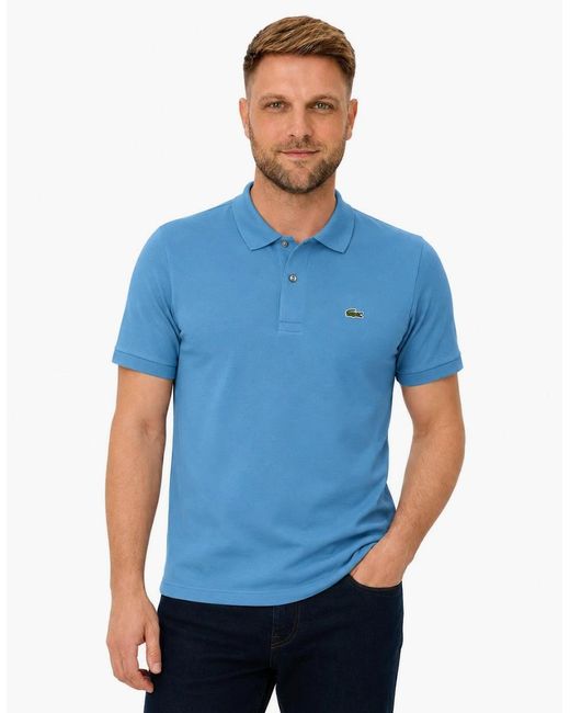 Lacoste Blue Classic Fit Polo Shirt Azure for men