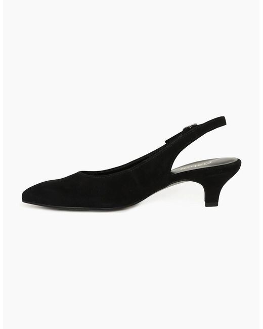 Gabor Black Editor Open Court Shoes