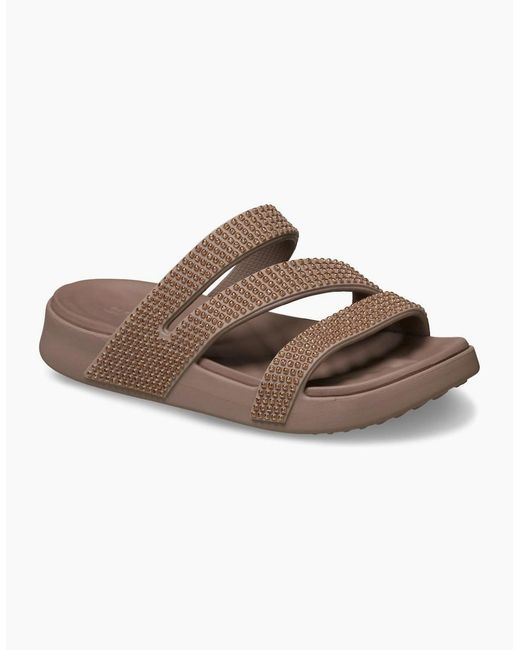 CROCSTM Brown Getaway Strappy Eva Latte Sandals
