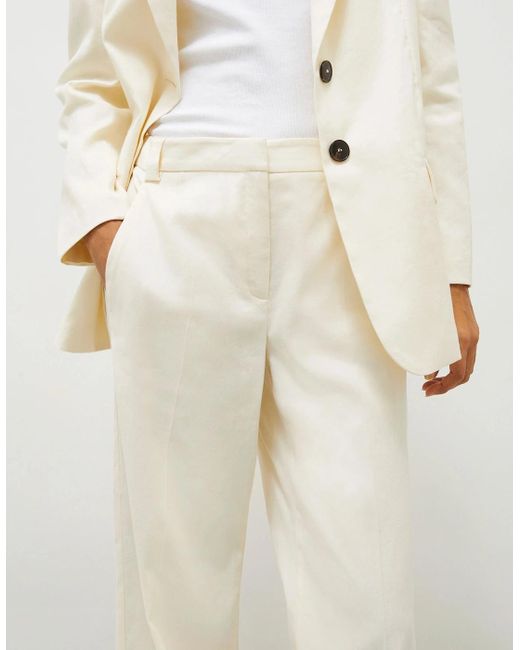 Marella White Loden Long Trouser