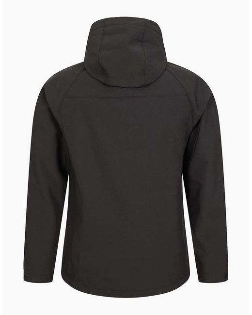 Mountain Warehouse Black Exodus Waterproof Soft Shell Jacket for men