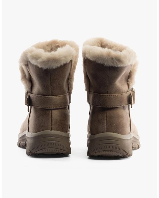 Skechers Brown Taupe 168045/Dktp Ankle Low Heeled Ankle Boots