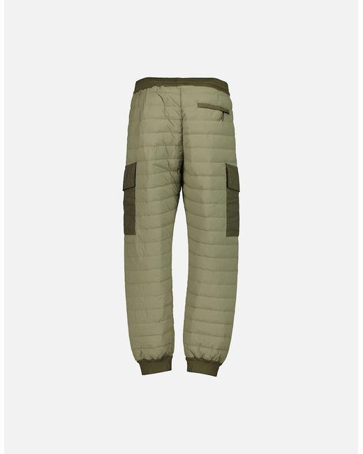 C P Company Green Down Quilted Lens Bottoms for men