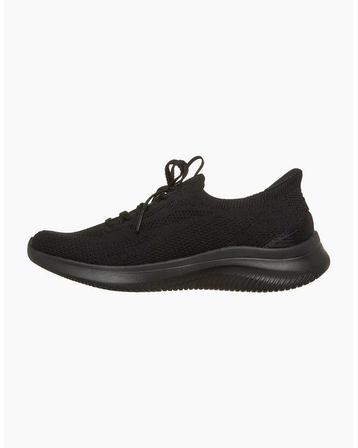 Skechers Black Ultra Flex 4.0 Polyester Sole Trainers