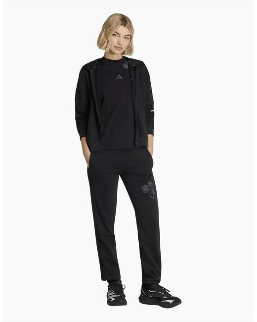 Adidas Black Closed Hem Fleece Joggers