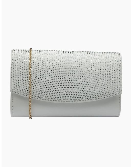 Lotus Gray Trance Clutch Bag